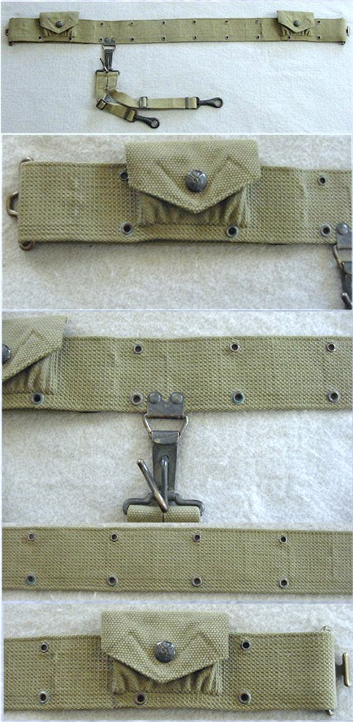 US M1909 Mills Web Mounted Cavalry Cartridge Belt